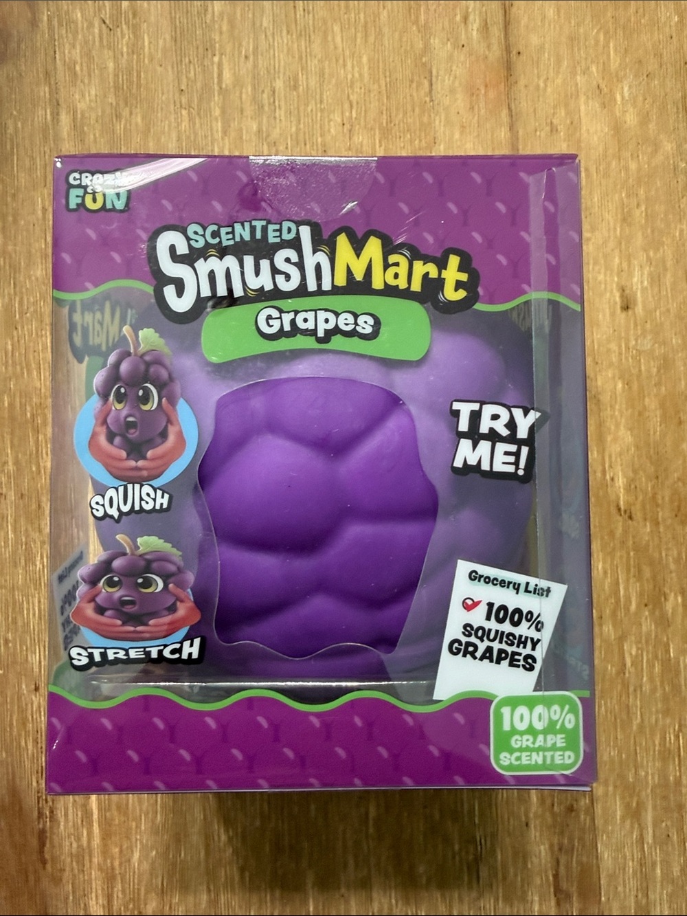 Scented viral SmushMart Grapes Squishy Toy - Purple